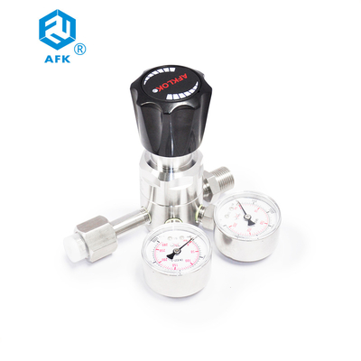 Πίεση ρυθμιστών 1/4NPT πίεσης ανοξείδωτου AFK 4000psi με την έξοδο CGA320 κολπίσκων