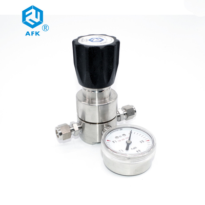 Ενιαίο ανοξείδωτο PTFE ρυθμιστών 250psi πίεσης μετρητών AFK R52