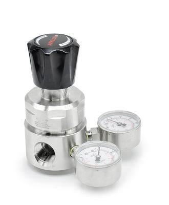 quality Διπλοί μετρητών μειωτές πίεσης ανοξείδωτου ρυθμιστών SS 316 υψηλών 3500psi factory