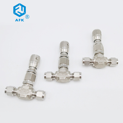 Industrial Grade Stainless Steel Needle Valve with Ferrule Connection