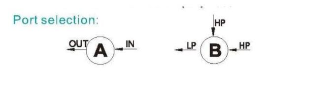 Υψηλή πίεση βαλβίδων πίσω πίεσης ανοξείδωτου 1/4NPT 3/8NPT 6000PSI