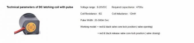 Μαγνητική βαλβίδα σωληνοειδών άρδευσης διαφραγμάτων AC24V για το νερό 3