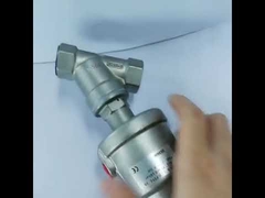 1.5in Normally Closed Pneumatic Angle Seat Valve With SS Actuator