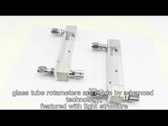 Ακριβής Flowmeter αζώτου οξυγόνου αέρα Rotameter LCD επίδειξη 30-300 LPM Rotamter