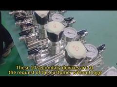 Δέκα δευτερεύουσες μονάδες χωρίς λογότυπο που χρησιμοποιούν οξυγόνο ως το προτιμώμενο αέριο δοκιμάζονται υπό πίεση.